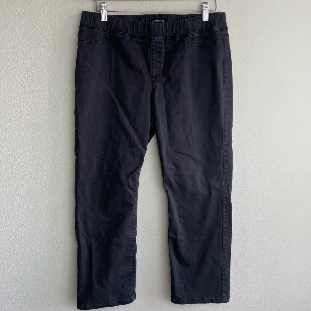 Eileen Fisher Stretch-waist Ankle Pants M